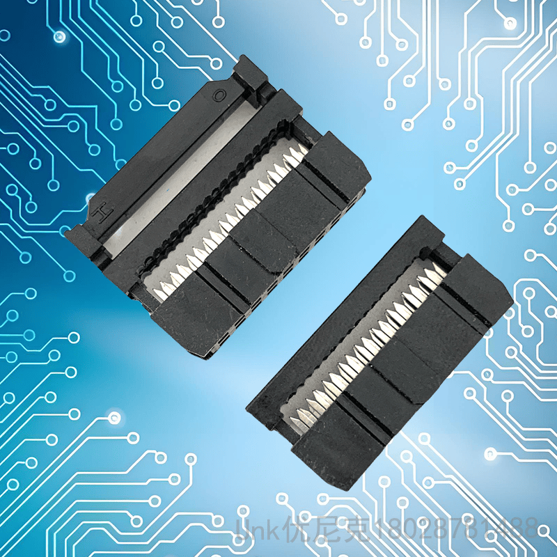 2.54IDC连接器18P三件套